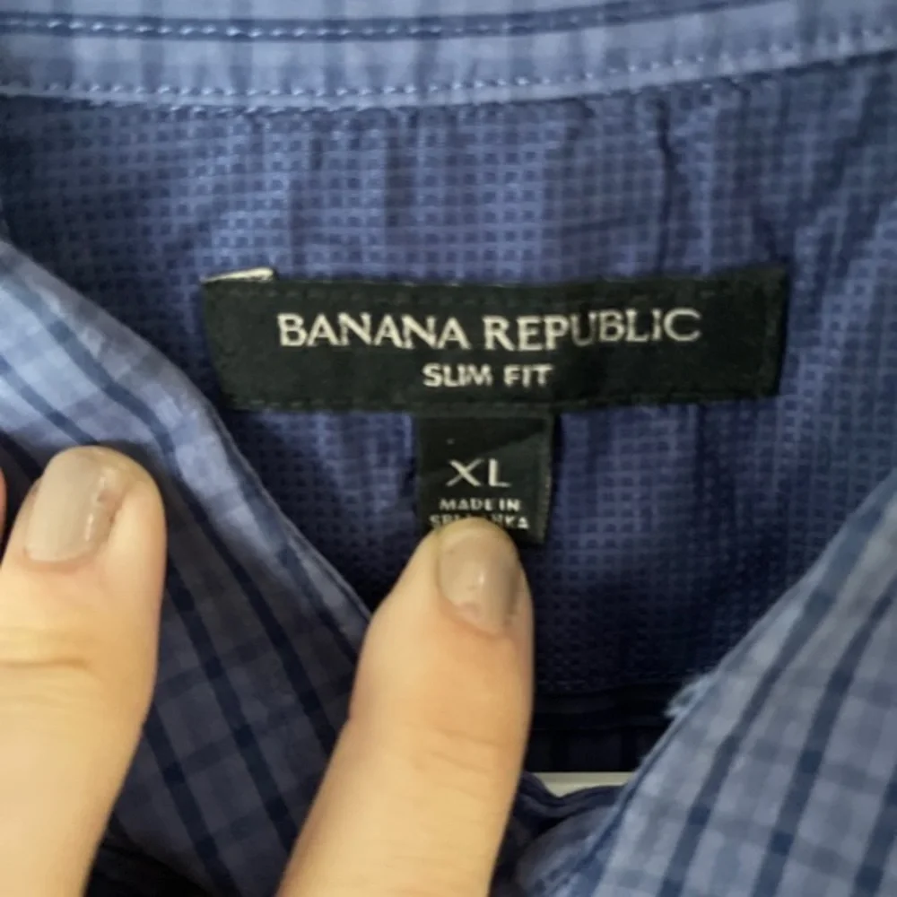 Banana Republic Slim‎ Fit Blue Button Down Shirt